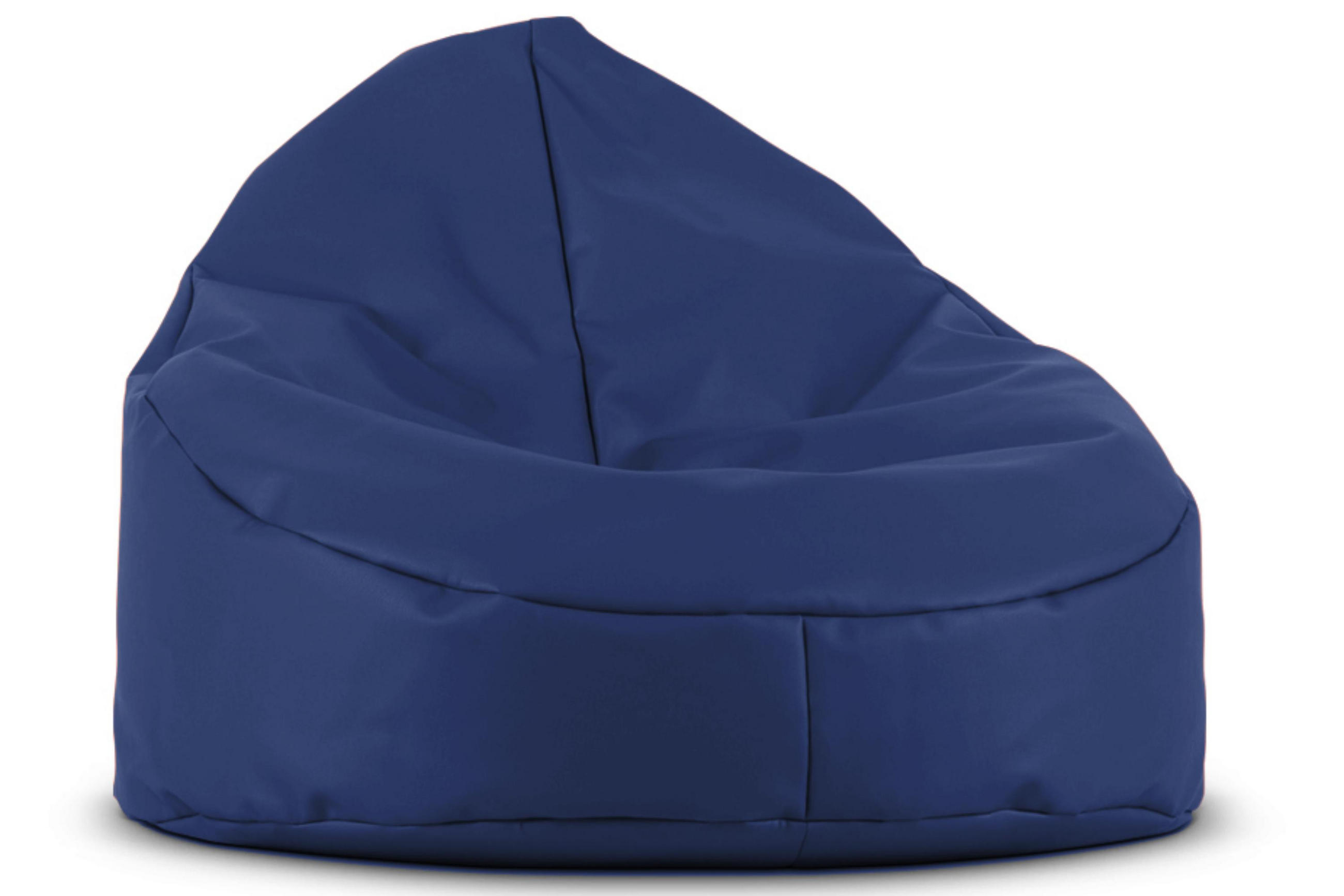 SITZSACK COSMO aus Lederoptik, Marineblau - Blau/Grün, Textil (85/80/85cm) - KONSIMO®