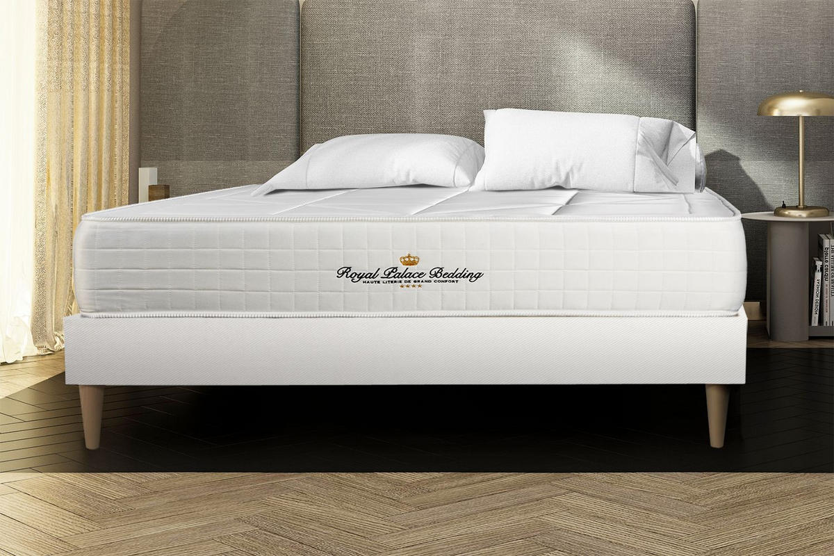 MATRATZE Windsor Taschenfederkern und Memory-Schaum 130 x 190 cm h1 - Weiß, Textil (130/190cm) - ROYAL PALACE BEDDING