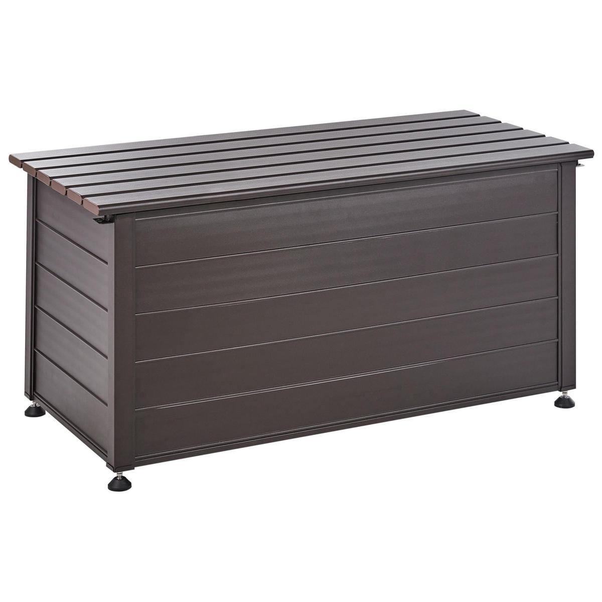 AUFBEWAHRUNGSBOX Braun Campalto - Braun, Metall (123/60/60cm) - Beliani