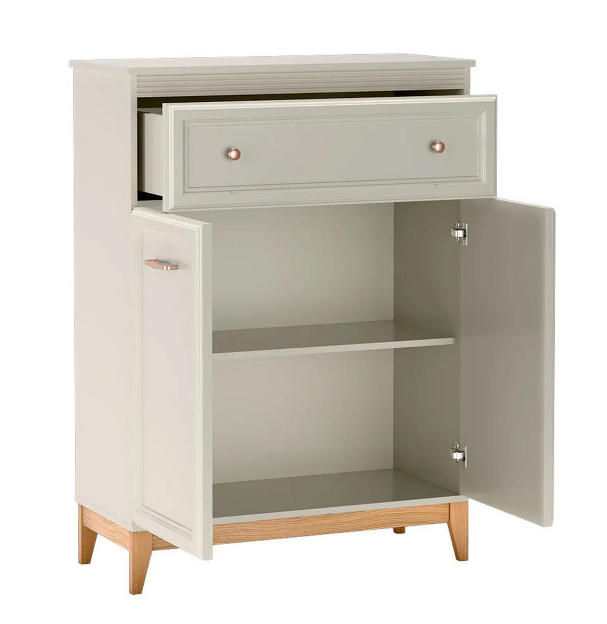 KOMMODE WINDSOR W-4 - Kaschmir, Holzwerkstoff (92/126/41cm) - Meblini
