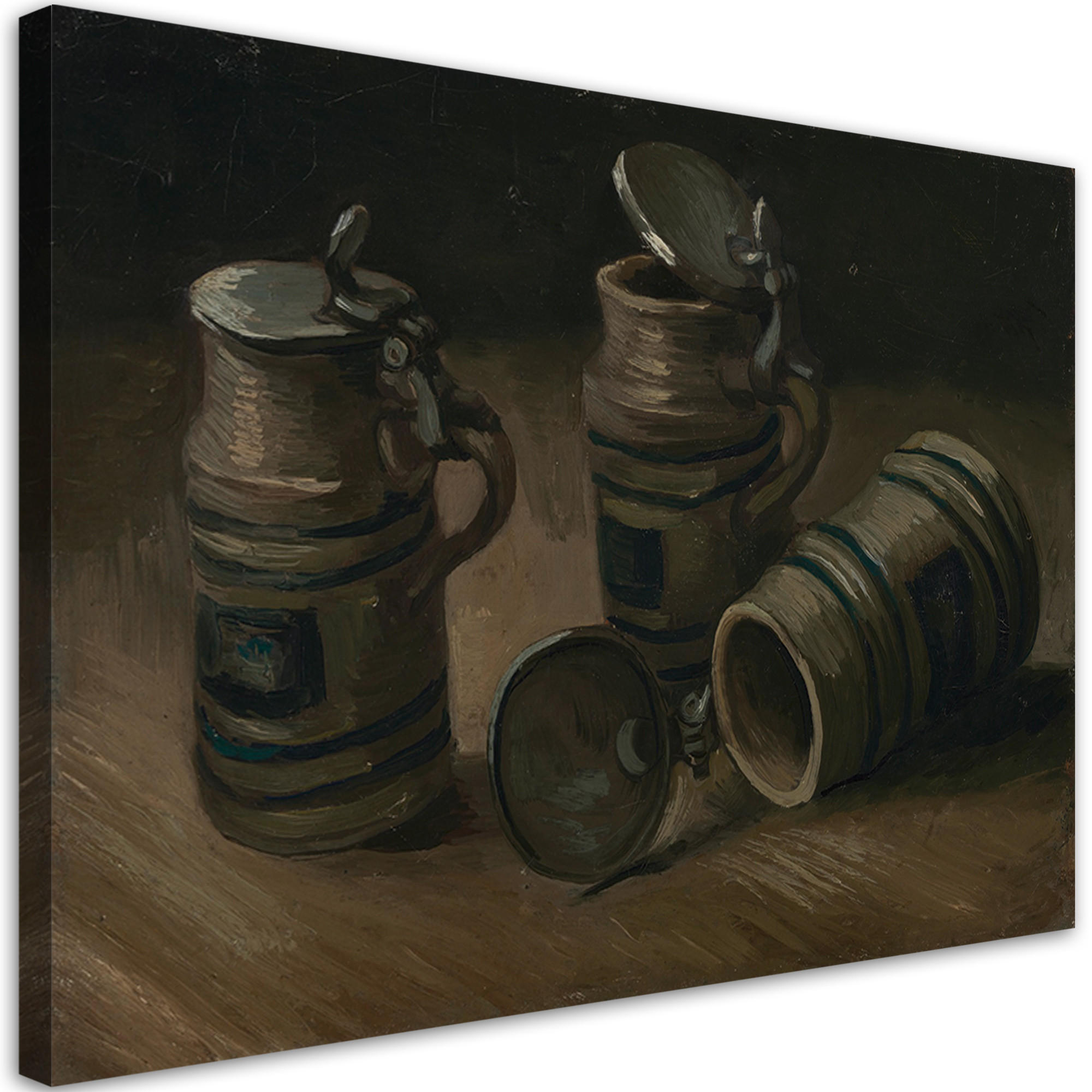 WANDBILD bierkrüge v. van Gogh - Multicolor, Textil (60/40cm) - Feeby