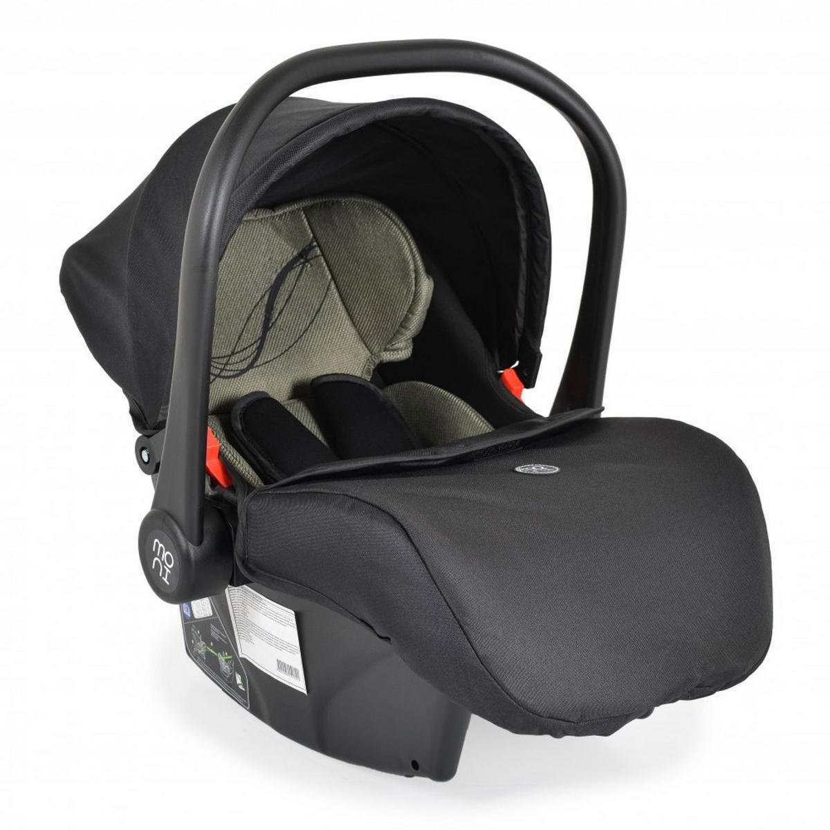 BABYSCHALE Set grün mit Isofixbasis Royal, i-Size (40 - 87cm) Gruppe 0+ - Grün, Kunststoff (33/73/42cm) - Moni