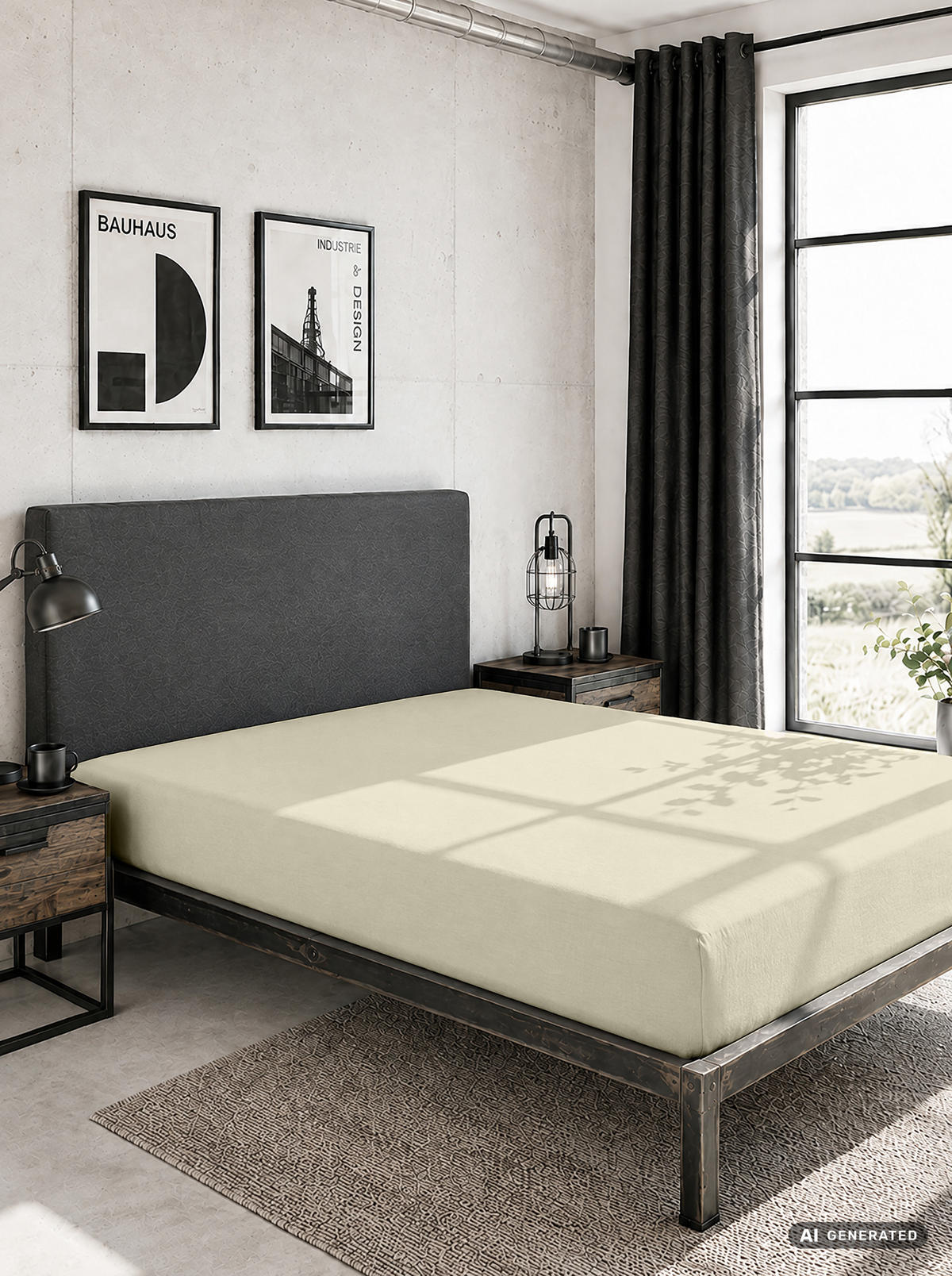 SPANNBETTTUCH Basic Jersey natur, 140x200 cm - 160x200 cm - Naturfarben, Textil (160/200cm) - Castell