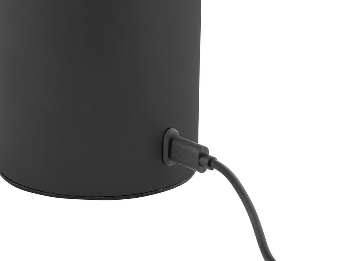 TISCHLAMPE Camp LED 7.8/7.8/29.5 cm - Schwarz, Metall (7.8/7.8/29.5cm) - Leitmotiv