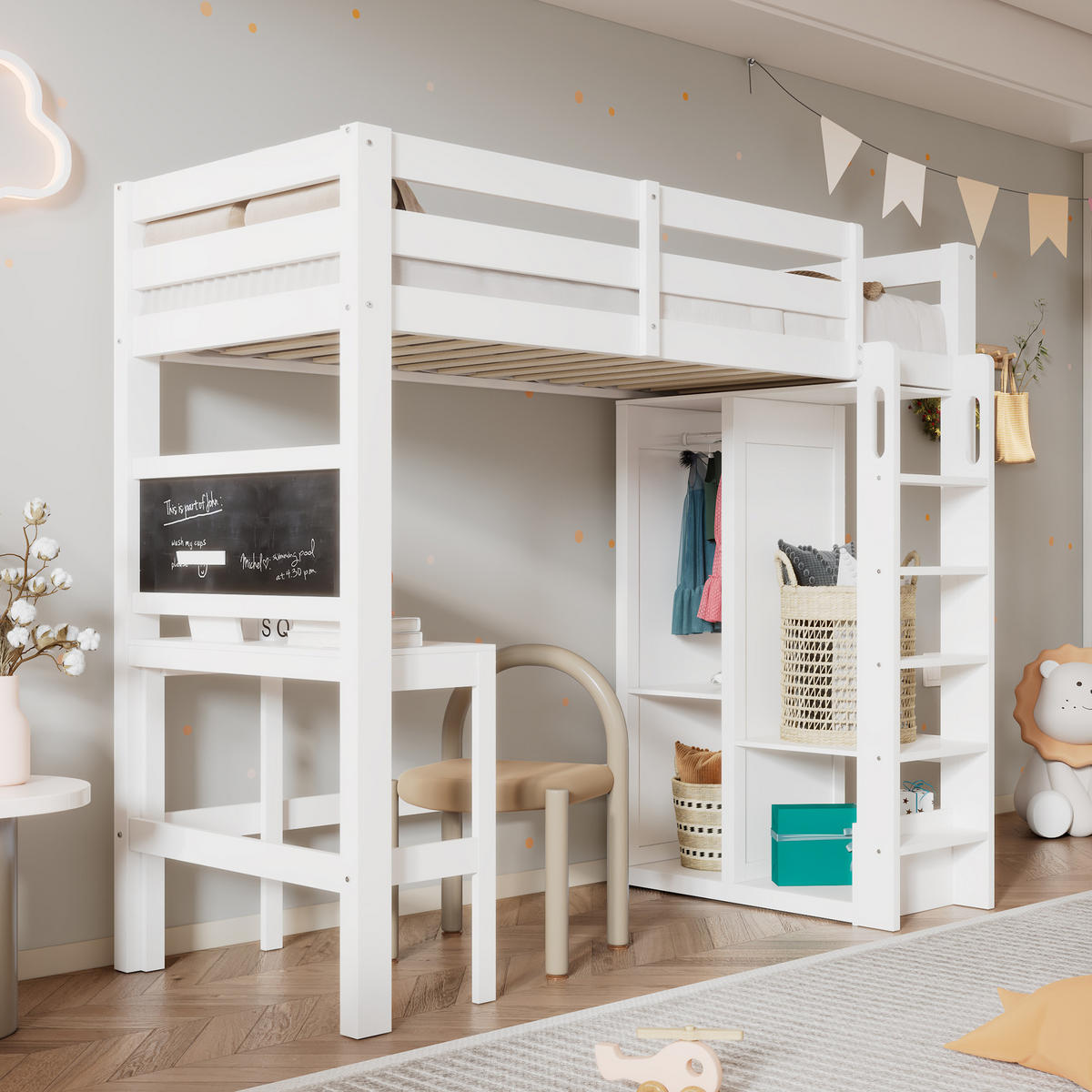 HOCHBETT 90/200 cm Weiß - Weiß, Holz - Raumix