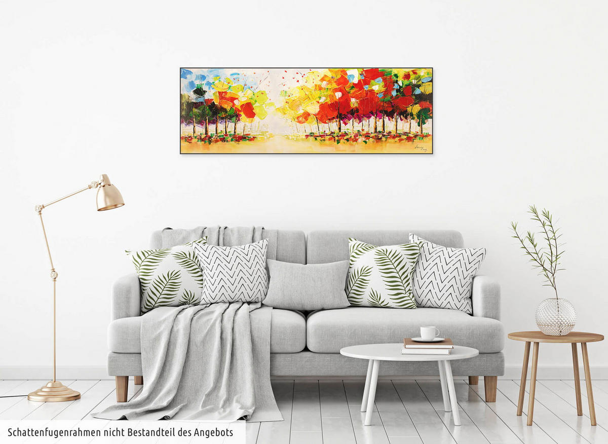 ÖLGEMÄLDE 150/50 cm - Multicolor, Holz/Textil (1.96/50cm) - KUNSTLOFT