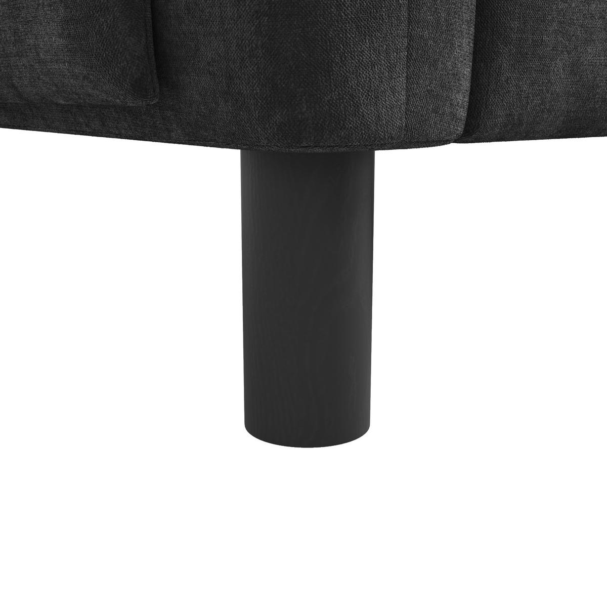 SOFA 2-Sitzer 158 x 80 x 88,5 cm Chenille Gray - Grau, Holzwerkstoff (158/88.5/80cm) - Meubliv