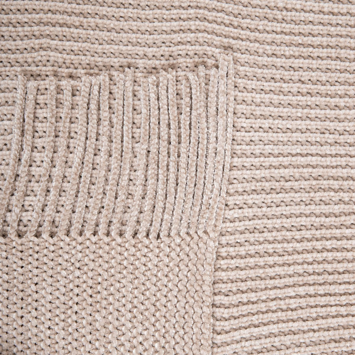 DECKE Chenille taupe 130/170 cm - Taupe, Textil (130/170cm) - Homla