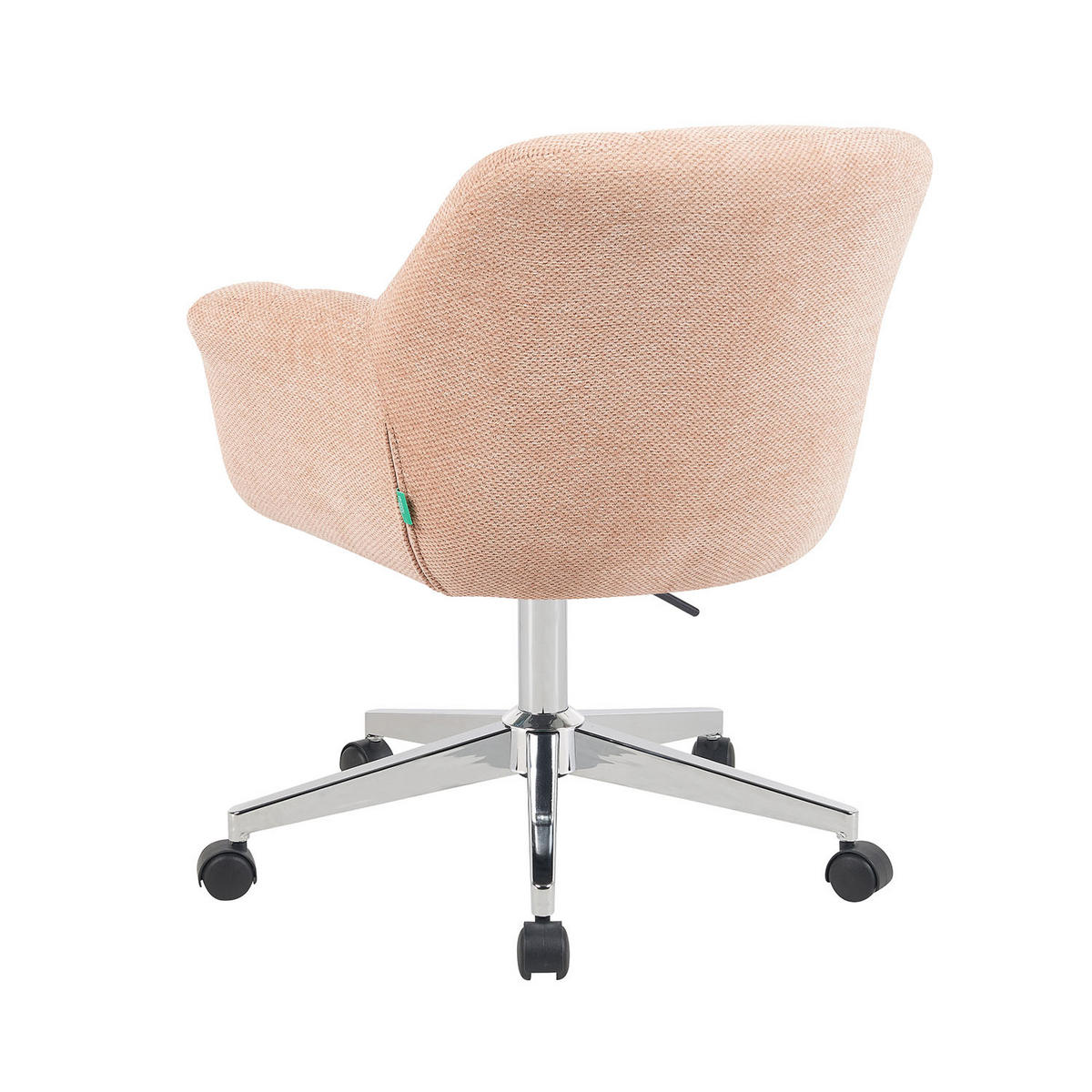 BÜROSTUHL Mika-Nio - Chromfarben/Rosa, Textil/Metall (65/78/66cm) - DUBI Möbel