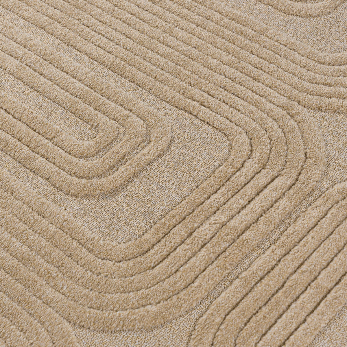 TEPPICH Beige Geometrisch, Moderne 250 x 350 cm - Beige, Textil (250/350cm) - Mazovia