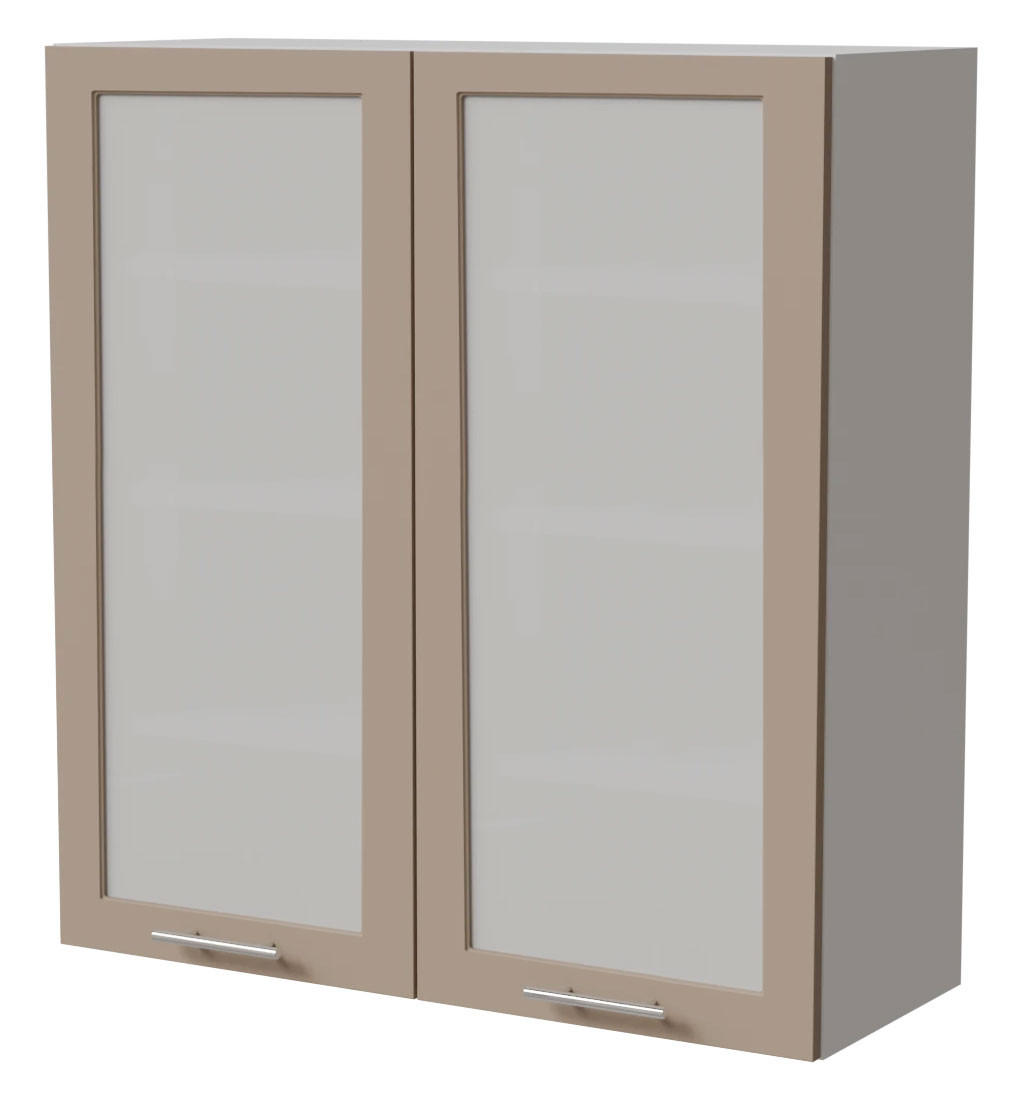 HÄNGESCHRANK Brerra W4S/90 Weiß / RAL 1019 graubeige Matt 90 / 32,5 / 96cm - Graubraun/Weiß, Holz/Holzwerkstoff (90/96/32.5cm) - Feldmann-Wohnen