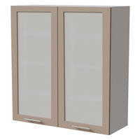HÄNGESCHRANK Brerra W4S/90 Weiß / RAL 1019 graubeige Matt 90 / 32,5 / 96cm - Graubraun/Weiß, Holz/Holzwerkstoff (90/96/32.5cm) - Feldmann-Wohnen