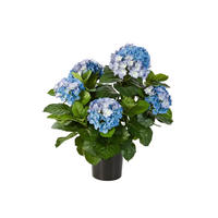 KUNSTPFLANZE Künstliche Hortensie - Naomi 53 cm - Blau, Kunststoff (53cm) - aplanta