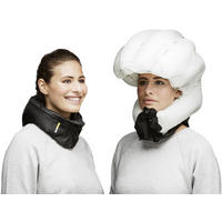 AIRBAG Fahrradhelm 52 – 59 cm Schwarz - Schwarz, Textil (5/10cm) - Hövding