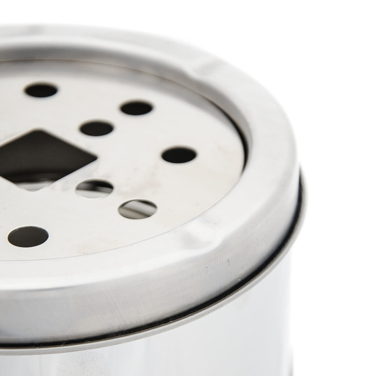 STANDASCHENBECHER - Silberfarben, Kunststoff/Metall (14cm) - Relaxdays