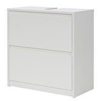 WASCHBECKENUNTERSCHRANK - Weiß - Weiß, Holzwerkstoff (60/62/30cm) - home24
