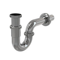 BIDET-SIPHON DN32 Metall, Chrom, Höhe 12 cm - Chromfarben, Kunststoff (35cm) - Alcadrain