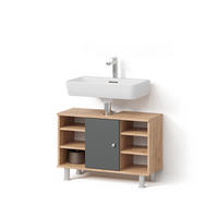 WASCHBECKENUNTERSCHRANK Fucino Anthrazit 80 x 54 cm - Anthrazit, Holzwerkstoff (80/54/32cm) - Livinity®
