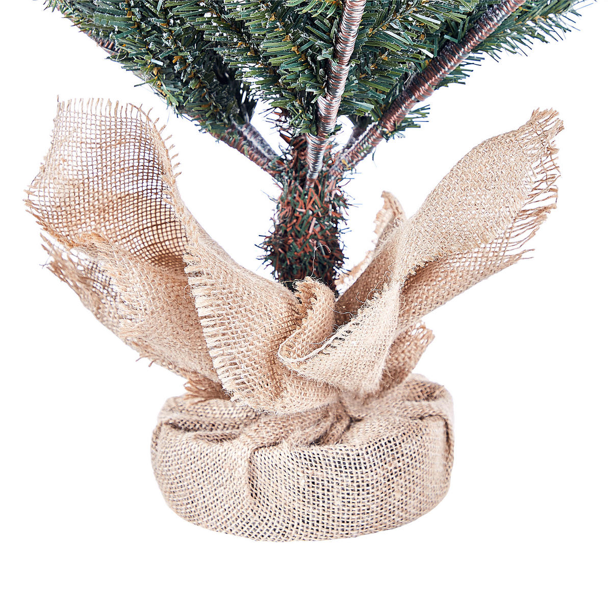 WEIHNACHTSBAUM 90 cm Grün Ringrose - Grün, Kunststoff (90cm) - Beliani