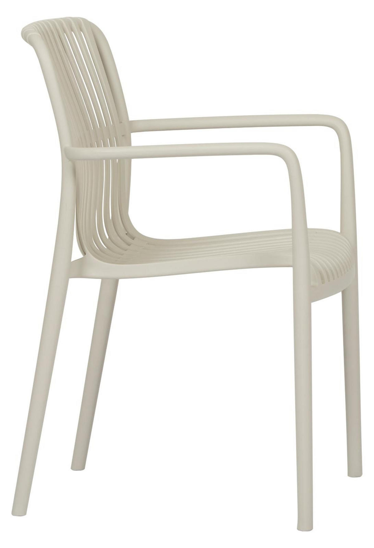 GARTENSTUHL, Iben, Sandfarben, Kunststoff, 56 x 58 x 83 cm - Sandfarben, Kunststoff (56/83/58cm) - ebuy24