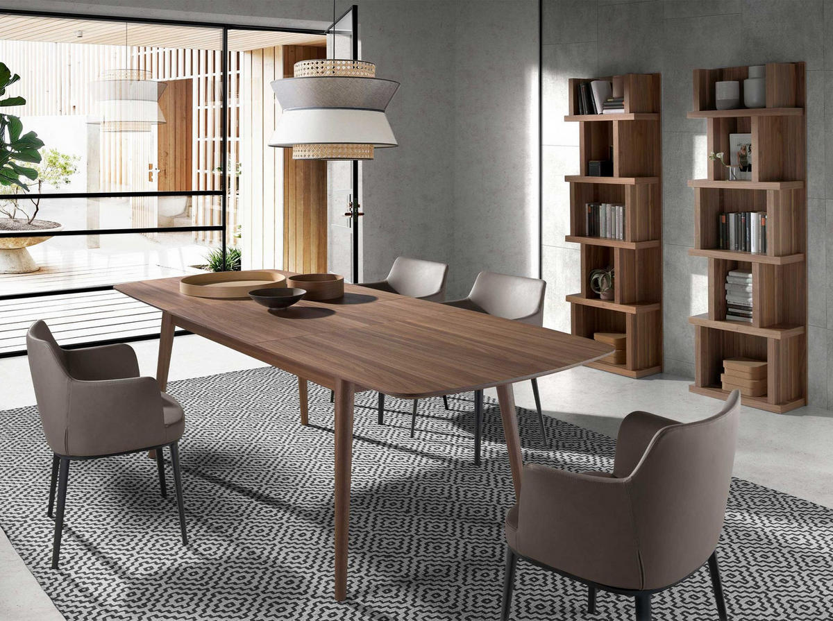 REGAL Regal aus Walnussholz 60/28/190 cm - Walnussfarben, Holz (60/190/28cm) - ANGEL CERDA