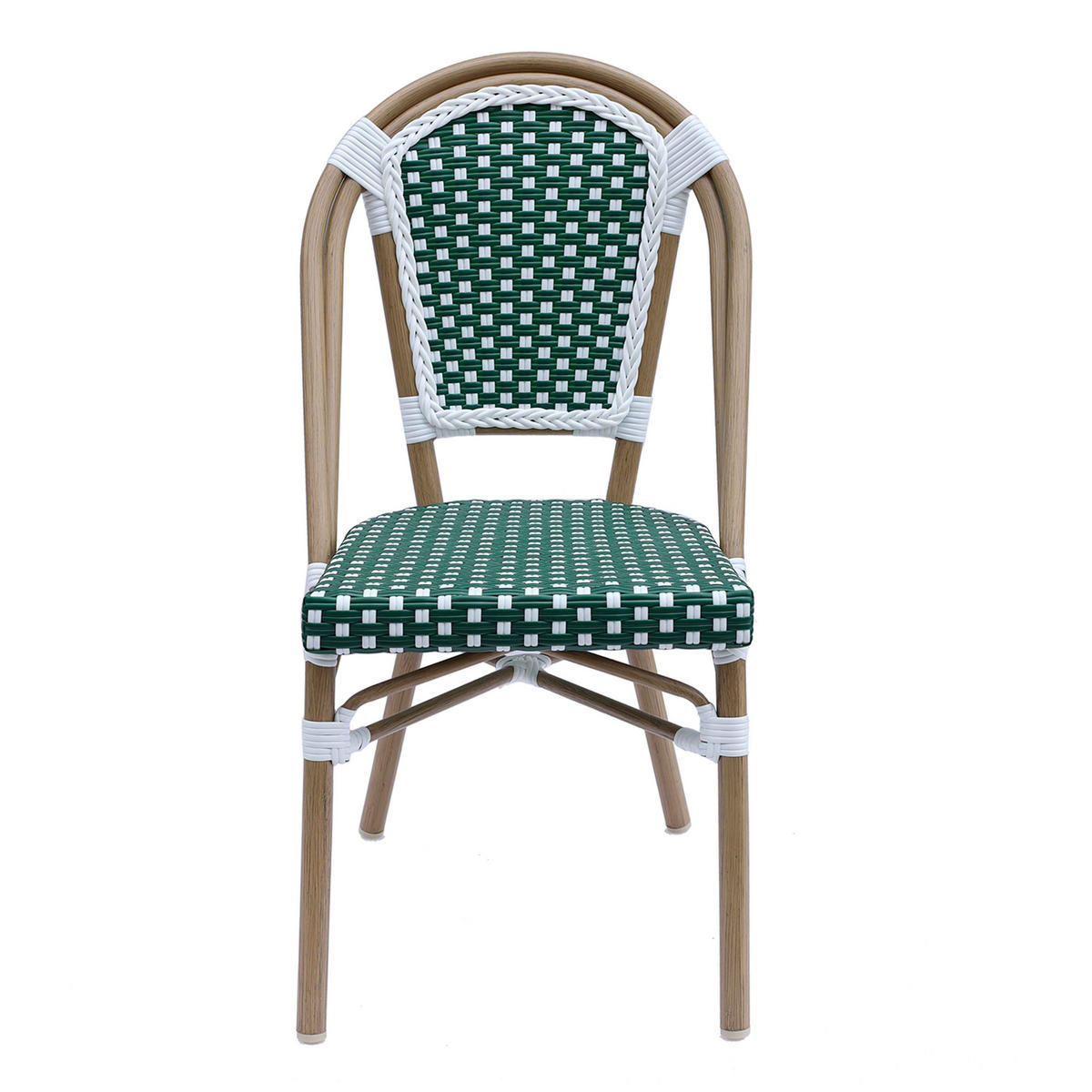 GARTENSTUHL, Grün - Grün, Holz (48/85/57cm) - Oviala