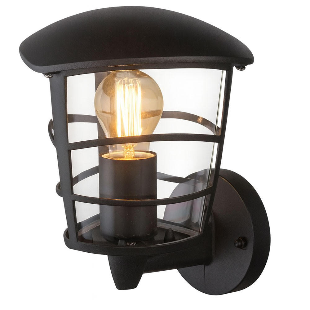 LED WANDLAMPE Aluminium Schwarz - Schwarz, Metall (19.5/16.5/22.5cm) - Globo Lighting