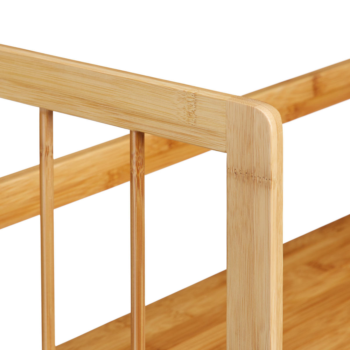 STANDREGAL - Hellbraun, Holz (55/88/26cm) - Relaxdays