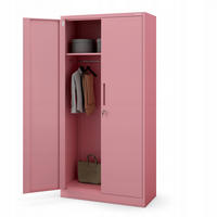 MEHRZWECKSCHRANK DAWID - Rosa, Metall (90/185/45cm) - Jan Nowak