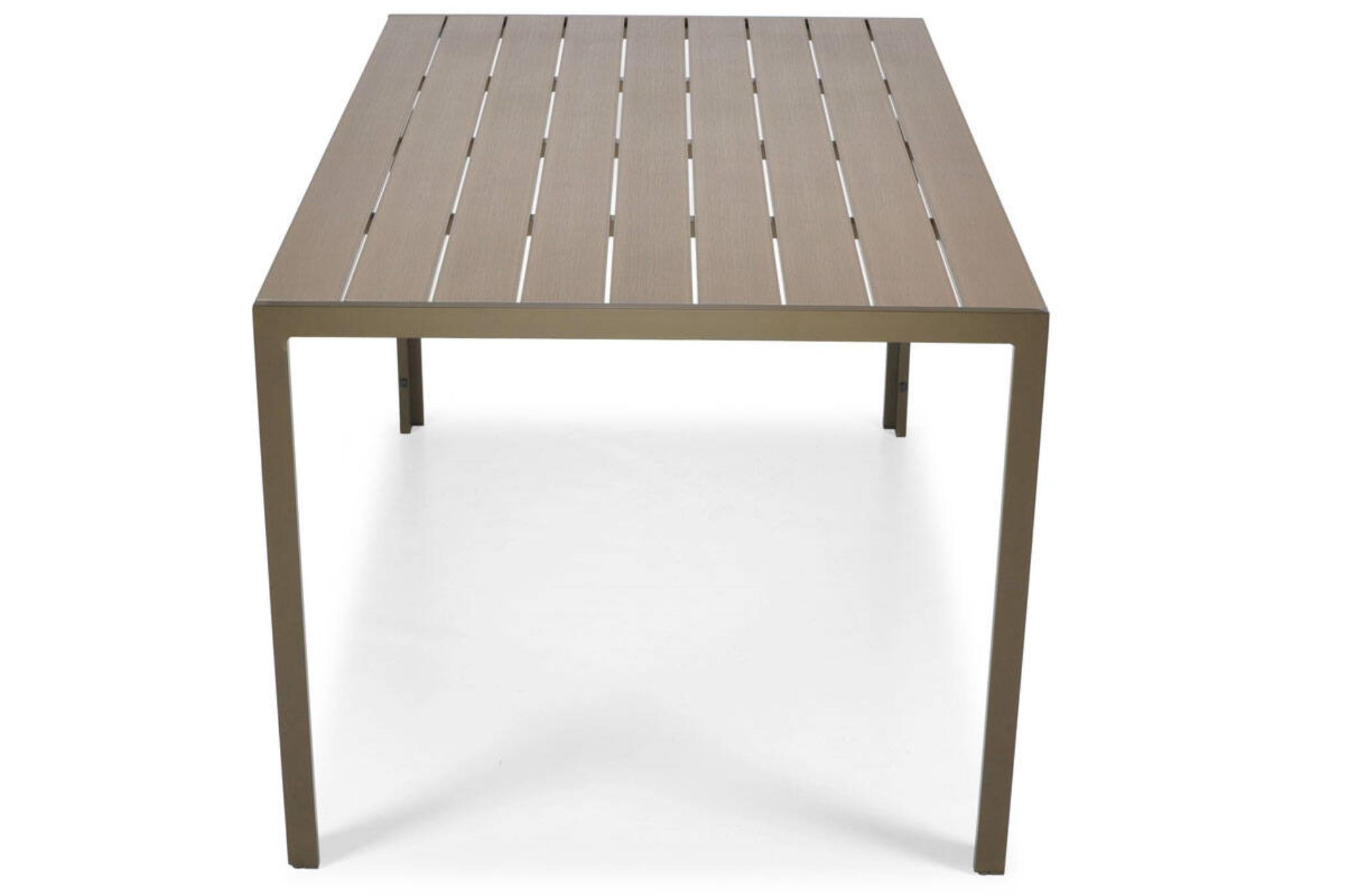 GARTENTISCH Bosano Braun, mit Dunkelbraun Beine - Braun, Holzwerkstoff (150/90/74cm) - Bettso