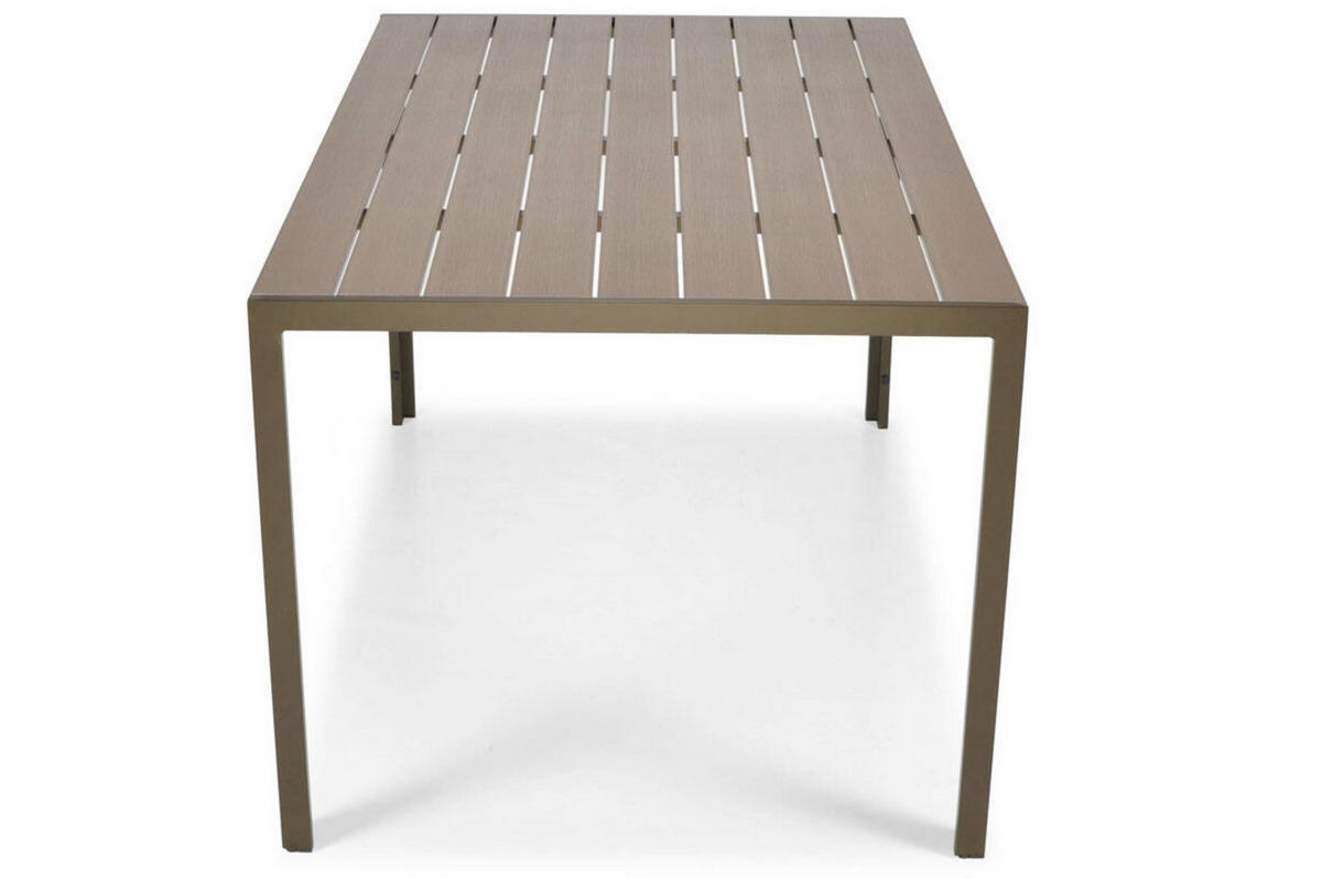 GARTENTISCH Bosano Braun, mit Dunkelbraun Beine - Braun, Holzwerkstoff (150/90/74cm) - Bettso