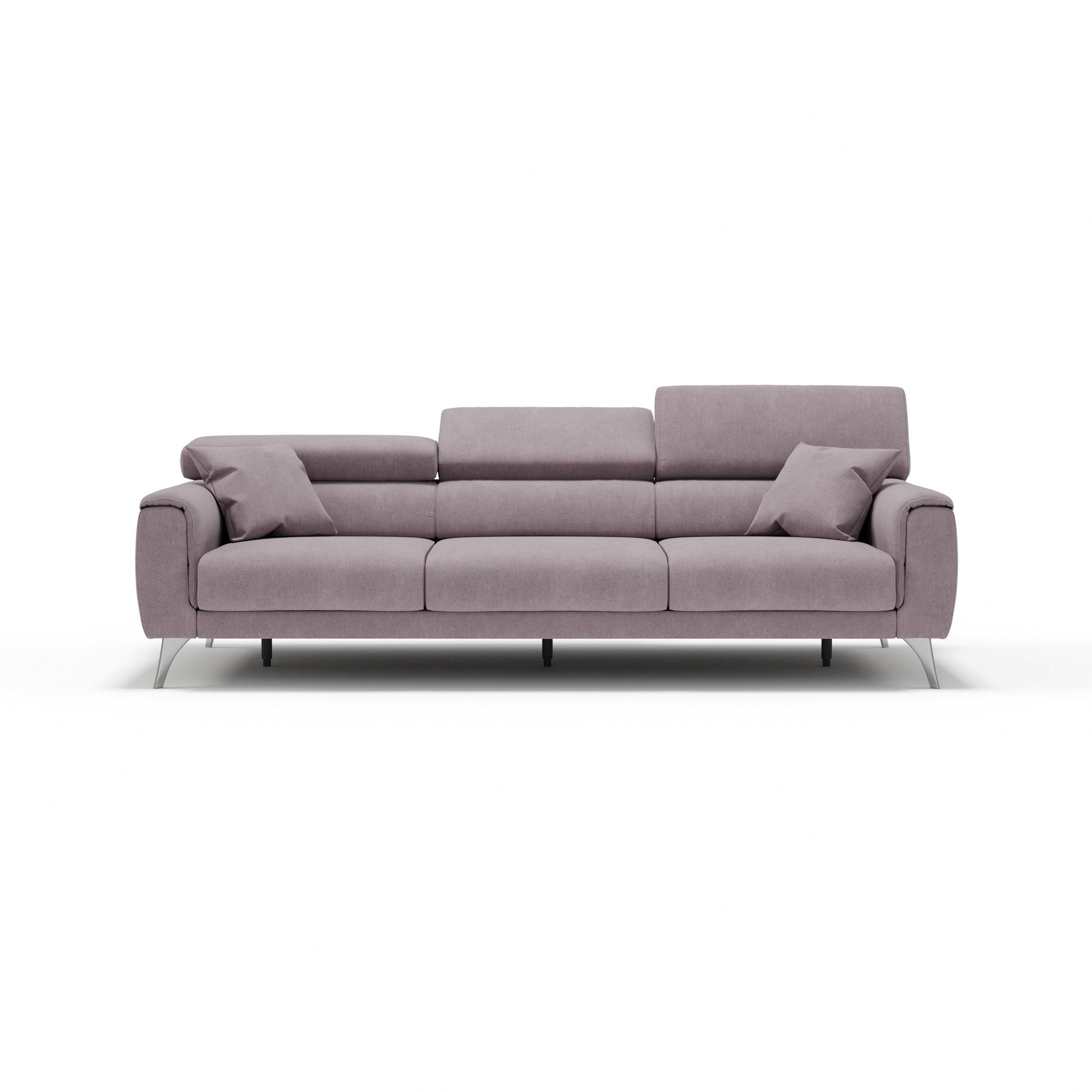 LINEARSOFA Caravaggio - Rosa, Textil (244/73/102cm) - Divani.store
