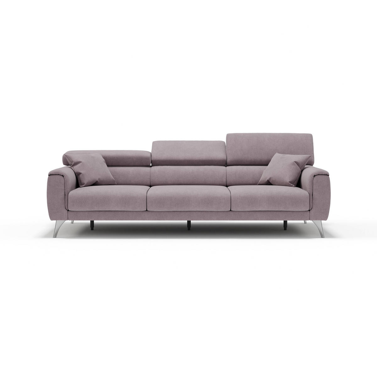 LINEARSOFA Caravaggio - Rosa, Textil (244/73/102cm) - Divani.store