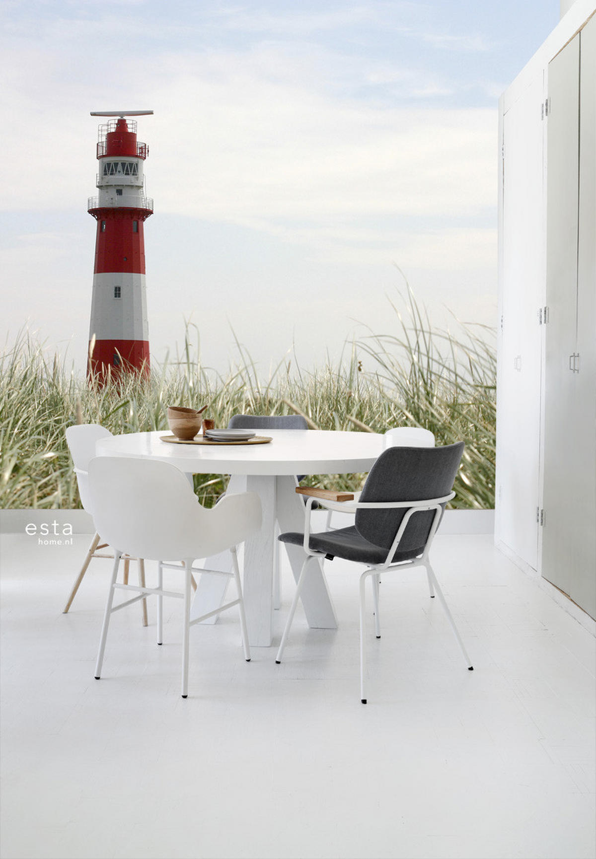 FOTOTAPETE Leuchtturm 372 x 270 cm - Multicolor, Papier (372/270cm) - ESTAhome