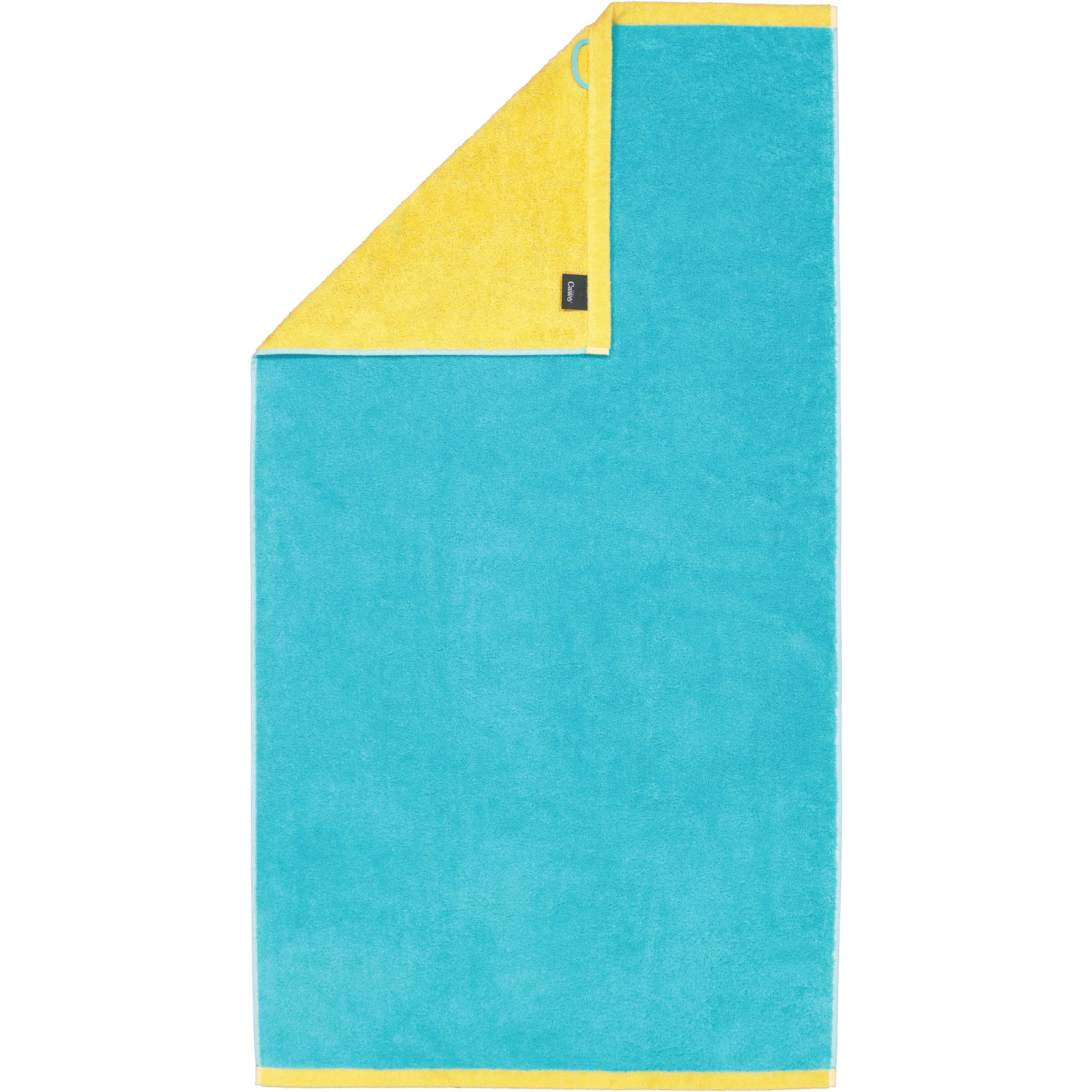 HANDTÜCHER LIFESTYLE SPLASH 7071 TÜRKIS/APRICOT - 15 - Blau, Textil (70/140cm) - Cawoe