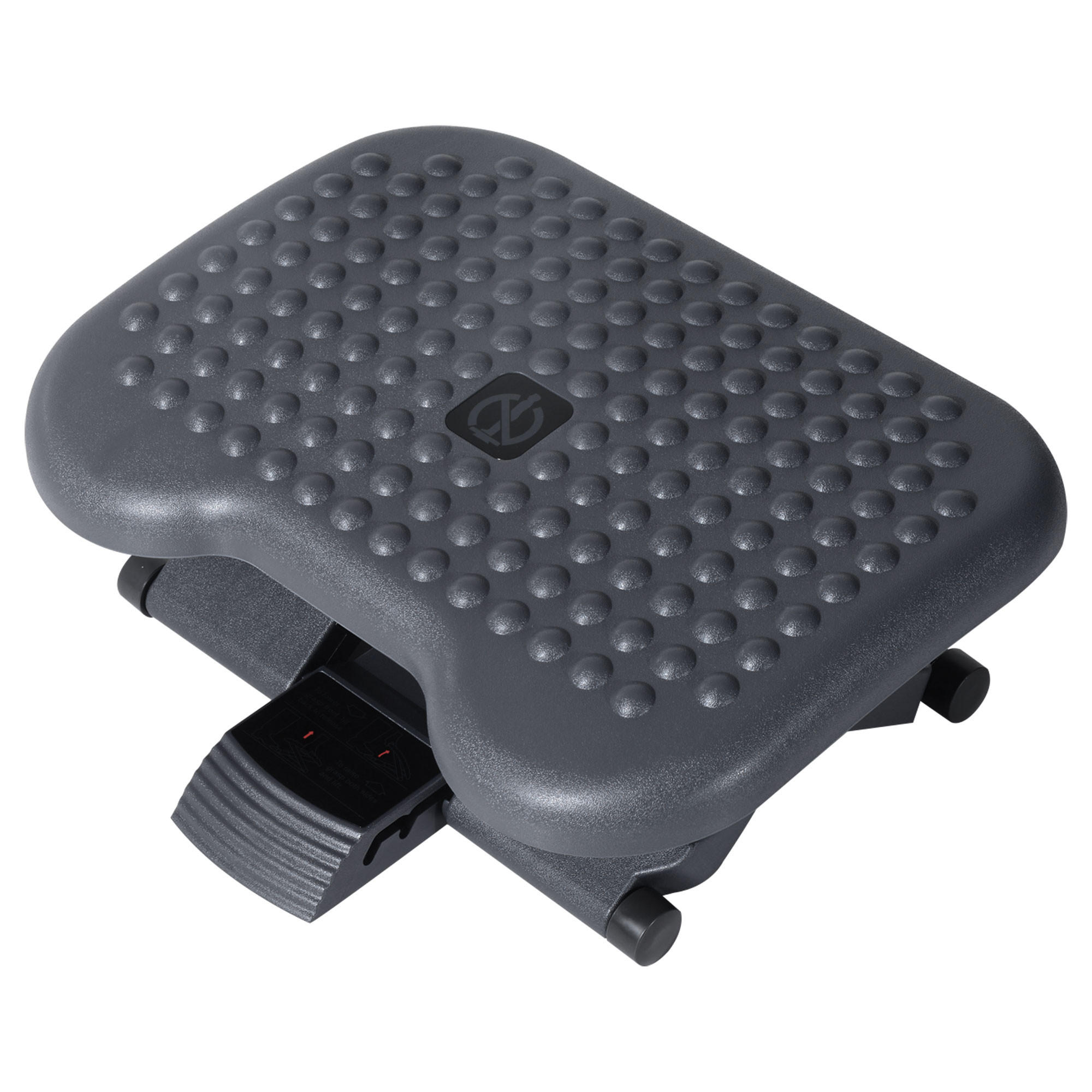 ERGONOMISCH Fußstütze Fußablage Fuß Stütze Relax Büro Neigung Höhe verstellbar - Dunkelgrau, Kunststoff (35/17/46cm) - HOMCOM