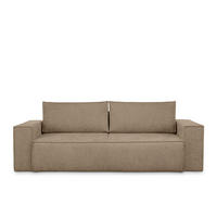 3-SITZER-SOFA NAPI II mit Schlaffunktion, hellbraun - Hellbraun, Textil (244/89/101cm) - KONSIMO®