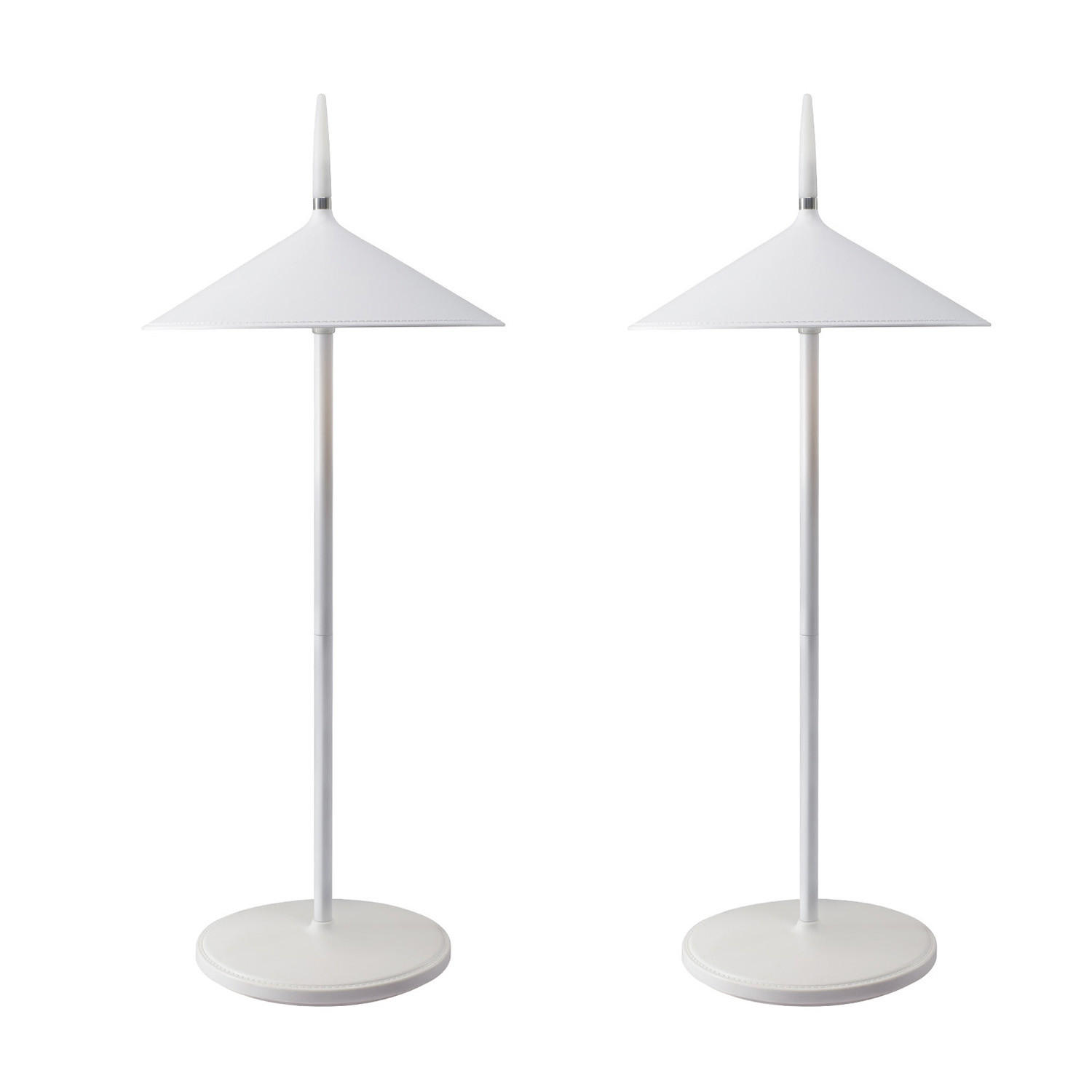 LED TISCHLEUCHTE Nauser (2er-Set) - Weiß, Kunststoff (15.4/15.4/37.6cm) - Nettlife