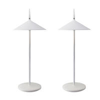 LED TISCHLEUCHTE Nauser (2er-Set) - Weiß, Kunststoff (15.4/15.4/37.6cm) - Nettlife