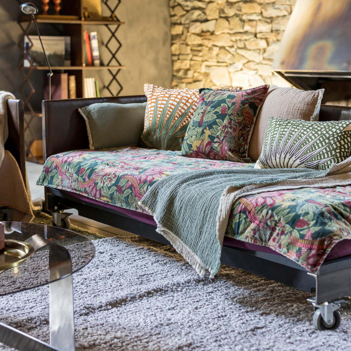 ÜBERWURF Emilio fichte 180 x 260 cm - Grün, Textil (180/260cm) - Vivaraise