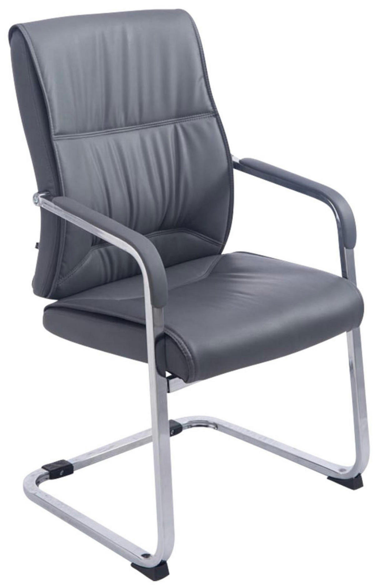 SCHWINGSTUHL 2er Set Lederlook grau - Grau, Textil/Metall (58/102/65cm) - CLP