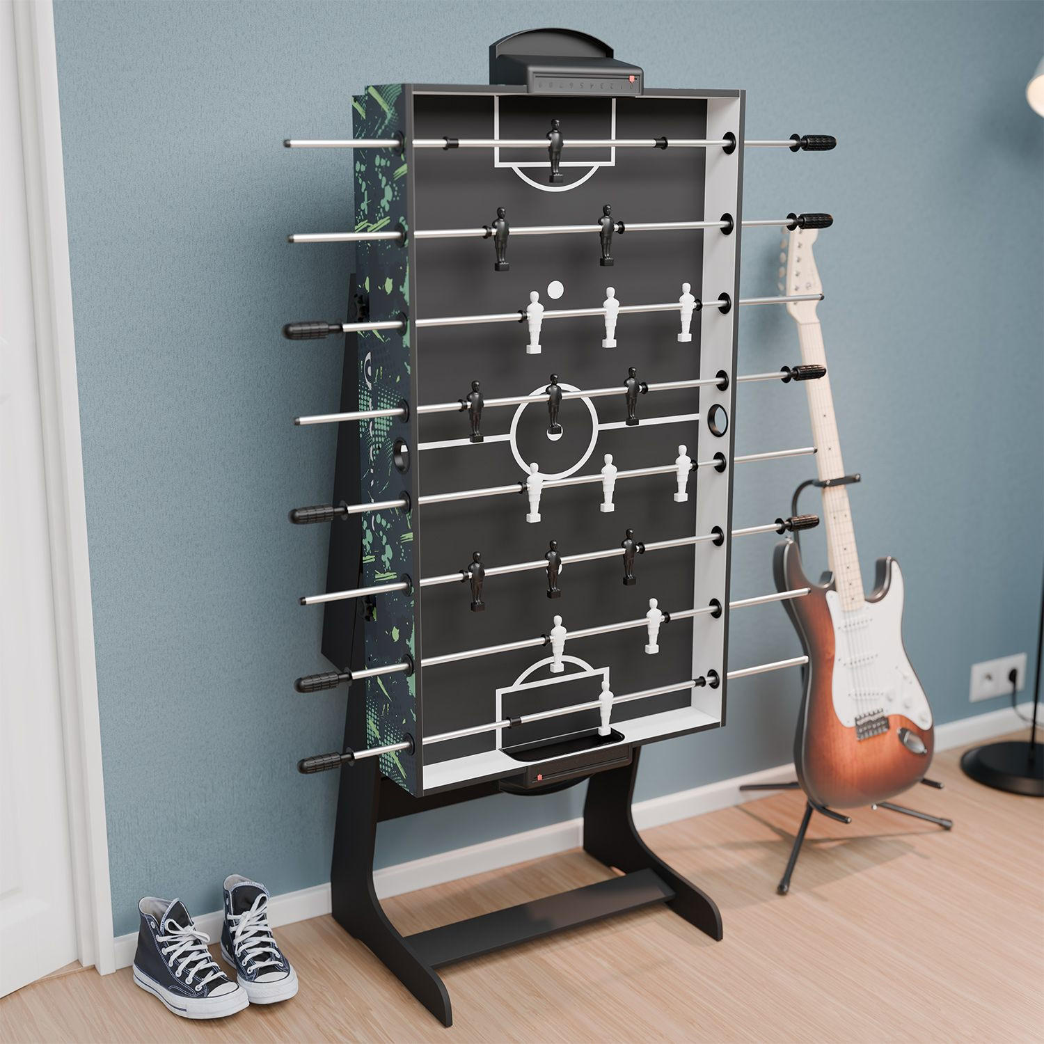 SPIELTISCH Ballzauber 5-in-1 inkl Zubehör - Multicolor, Holz (58/73/104cm) - Juskys