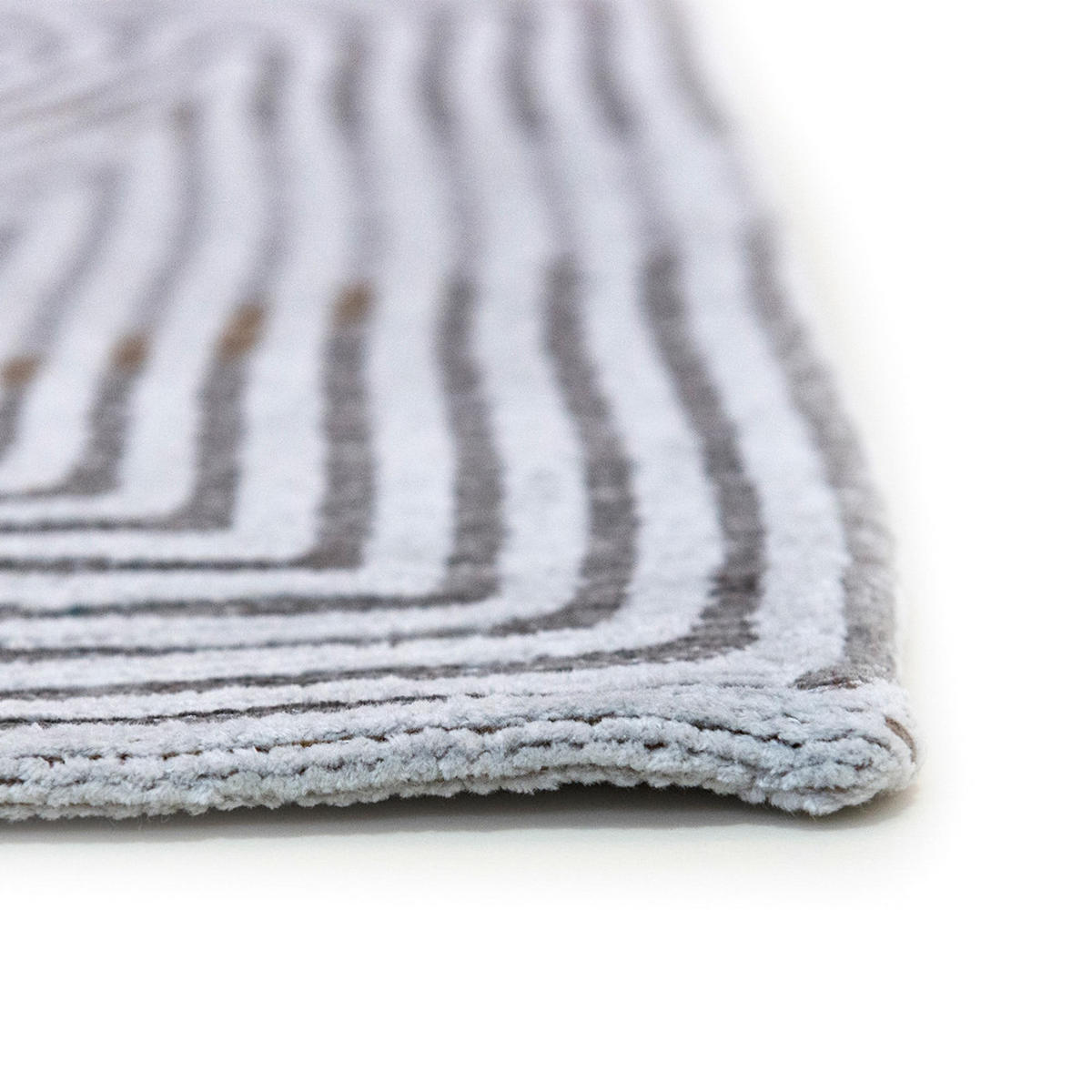 TEPPICH Oyster White Meditation 80/250 cm - Grau, Textil (80/250cm) - Louis De Poortere