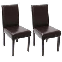 ESSZIMMERSTUHL Braun 2er-Set - Braun, Textil (43/90/56cm) - MCW