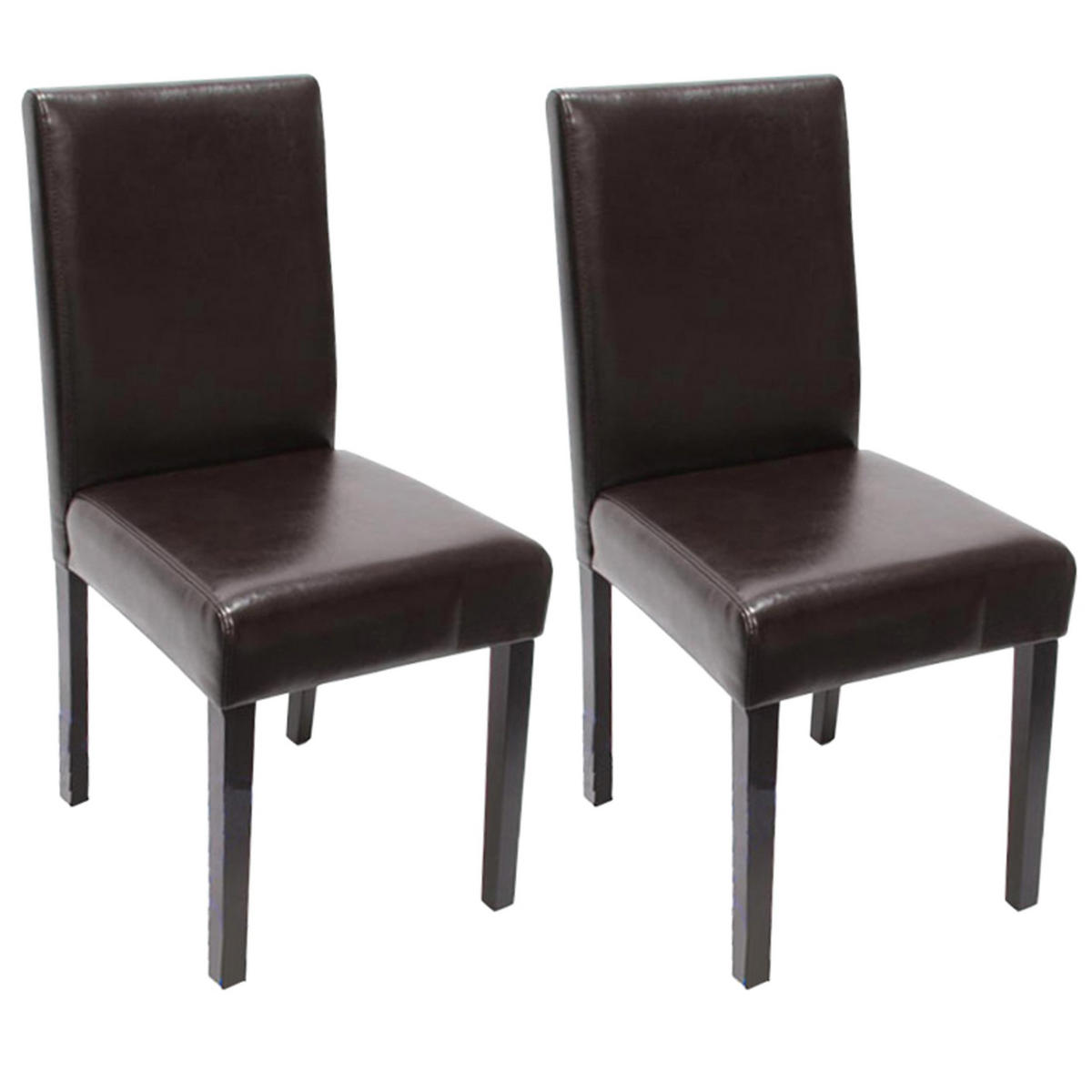 ESSZIMMERSTUHL Braun 2er-Set - Braun, Textil (43/90/56cm) - MCW