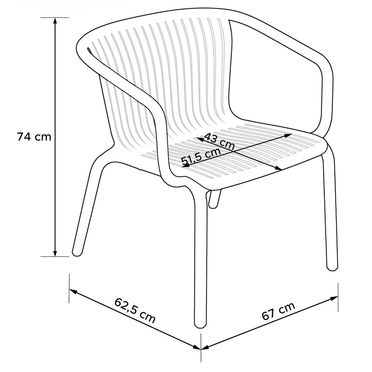 GARTEN ESSGRUPPE FICCARI, Gartenmöbel-Set 3-tlg, Weiß - Weiß, Kunststoff - KONSIMO®
