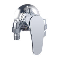 AUFPUTZ-DUSCHARMATUR, silber, 25 x 20 x 16 cm - Silberfarben, Metall (25/16/20cm) - Vallsero