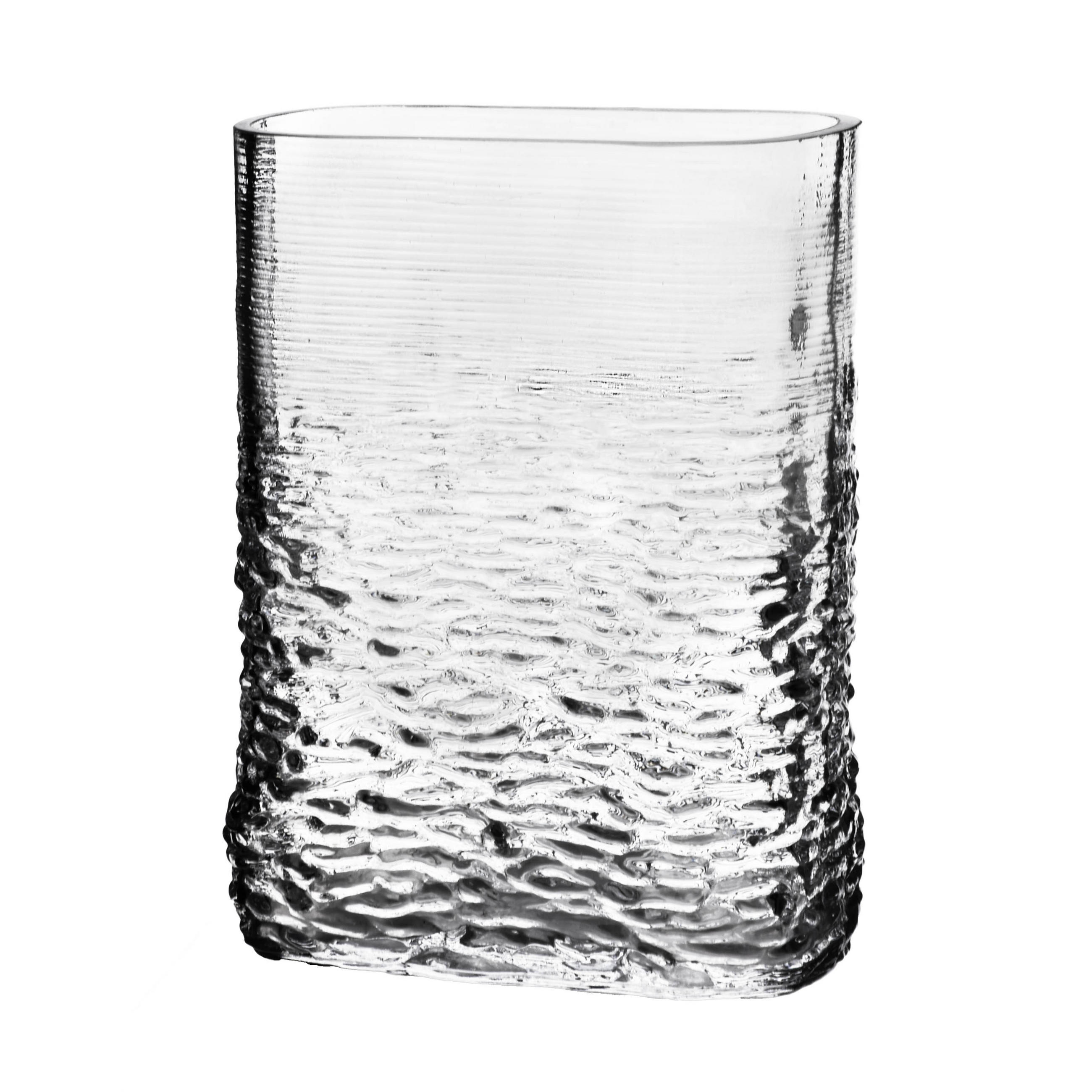 VASE Serenite Transparent 13x6,5xh17 cm Glas - Transparent, Glas (17cm) - Mondex