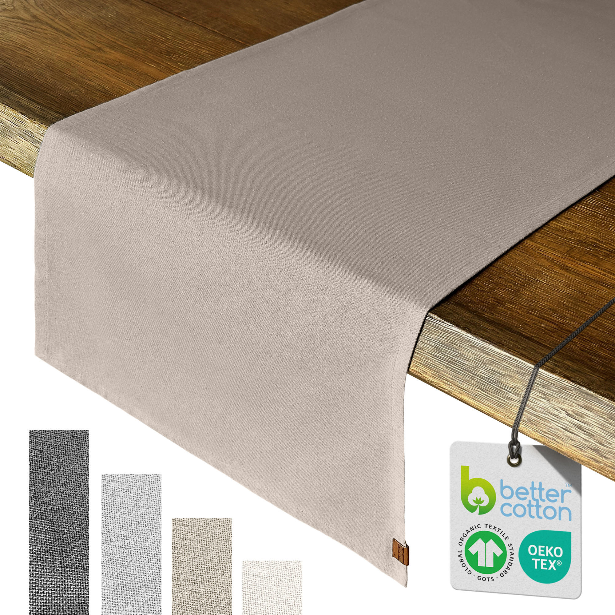 Miqio Design Tischläufer Braun 40x1x150 cm