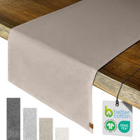 TISCHLÄUFER - Braun, Textil (150/40/1cm) - Miqio Design